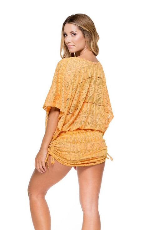 Luli Fama Obsession Cabana V-Neck Dress